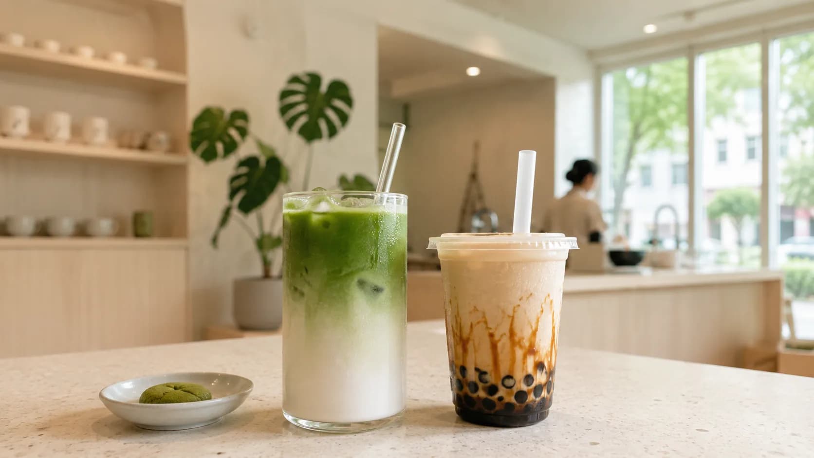 Matcha-Bars & Boba-Shops-Vorlage