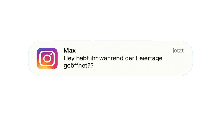 Instagram – Feiertage Frage